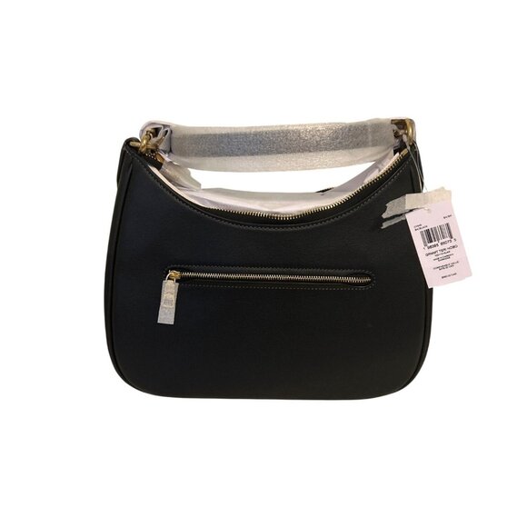 Coach Teri Hobo Black Leather Bag With Gold Grommets Shoulder Bag - Picture 3 of 4